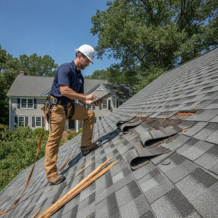 Documenting storm damage for insurance claim